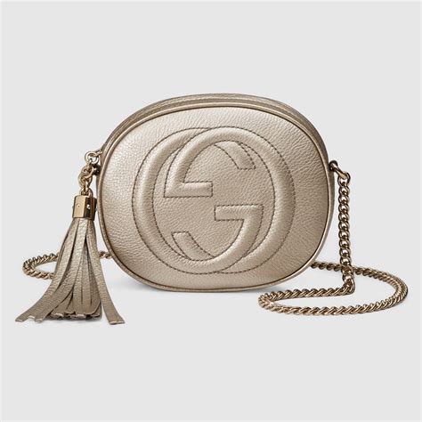 gucci soho leather mini chain bag beige|replacement chain for gucci bag.